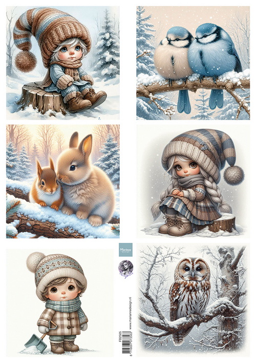knipvel Dreamy Winter - by Fairybells FB2505