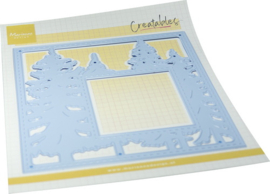 Creatables stencil Forest square LR0971