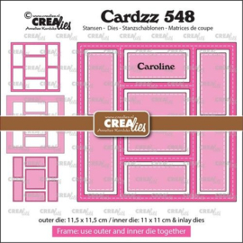 Crealies Cardzz Frame & inlay Caroline CLCZ548 11,5x11,5cm