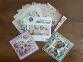 FairyBells Art Journaling & Card Making Backgrounds Set 5: Bloemen - Vlinders