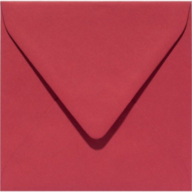 6 x vierkante envelop (14 x 14 cm) cerise (933) voorheen 33 cerise