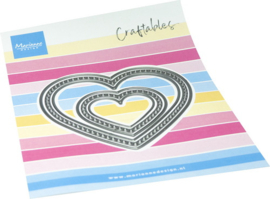 Craftables stencil Open Hearts CR1715