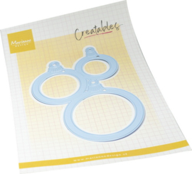 Creatables stencil Layout Baubles  - LR0877