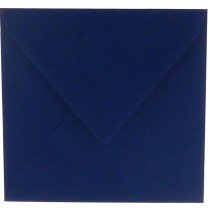6 x vierkante envelop (14 x 14 cm) marineblauw (969)