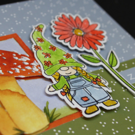 Clear Stamp & die set Mrs. Garden Gnome CS1126