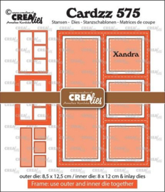 Crealies Cardzz Frame & inlay Xandra CLCZ575 8,5x12,5cm