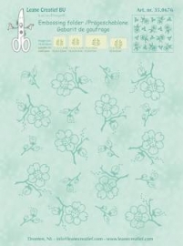 Embossing folder Leane: blossom 35.0676