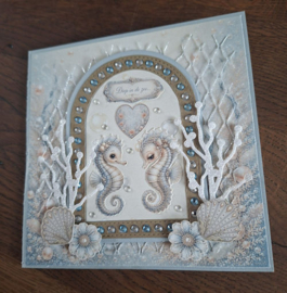 Fairybells combi knipvel voor pop-up en decoupage - zee blauw B