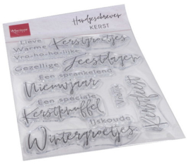 Clear stamp Handgeschreven Kerst CS1067