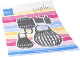 Craftables stencil Bamboo Lanterns CR1690