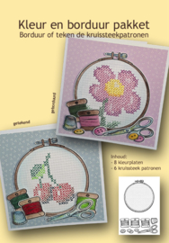 Kleur en borduur pakket 1