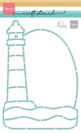 Craft stencil - Lighthouse by Marleen PS8165