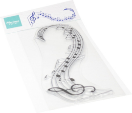 Clear Stamp Music Swirl CS1174