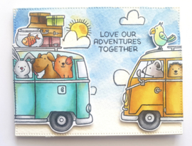 Clear stamps: Road trip
