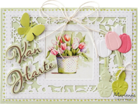 Creatables stencil Rectangle Flowers LR0888