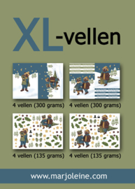 XL-vellen kerstberen pakket