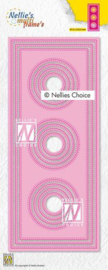 Nellies Choice Multi Frame Die - Slimline cirkel MFD139