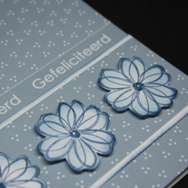 Clear stamp bloemen #240015