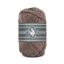 Haakkatoen 0343 Coral mini Warm taupe