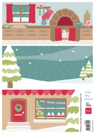 knipvel Christmas Bakery Backgrounds by Marleen AK0096