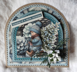 FairyBells 3D-setje nr. 12: Kerst - winter blauw