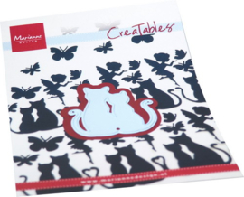 Creatables stencil Silhouette Cats in love LR0744