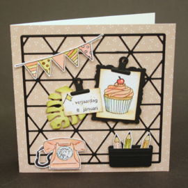 Craftables stencil Card display accessories CR1522