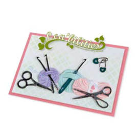 Lea’bilitie snij en embossing mal Haken & breien 45.9433