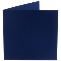6 x vierkante kaart (13,2 x 13,2 cm) marineblauw (969)