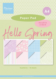 Pretty Papers bloc Hello Spring A4 PK9199
