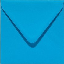 6 x vierkante envelop (14 x 14 cm) hemelsblauw (949) voorheen 05 korenblauw