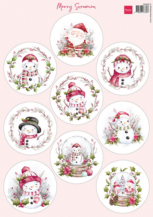 knipvel Merry Snowmen VK9630
