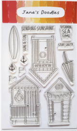 Clear stamps: Beach hut