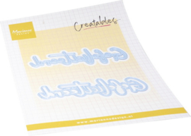 Creatables stencil Gefeliciteerd LR0905