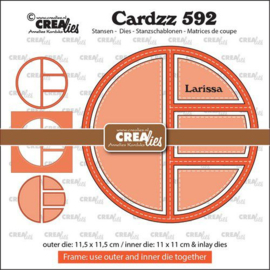 Crealies Cardzz Frame & inlay Larissa CLCZ592 11,5x11,5cm