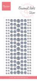 Enamel dots Silver Glitter PL4524