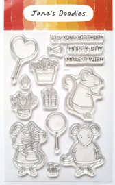 Clear stamps: Happy days