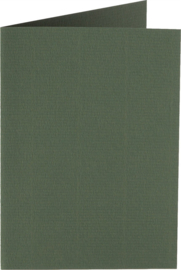 6 x rechthoekige staande kaart (10,5 x 14,8 cm) olijfgroen (945) voorheen 45 olijfgroen