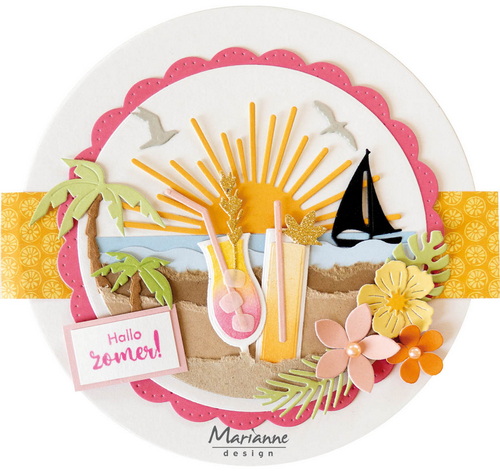 Craftables stencil Silhouette - Sunrise CR1696