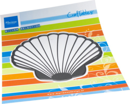 Craftables stencil Large Sea shell CR1626