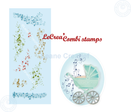 Clear stamp Muzieknoten decoraties 55.8320