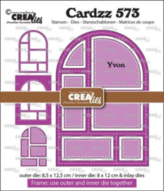 Crealies Cardzz Frame & inlay Yvon CLCZ573 8,5x12,5cm