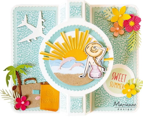 Craftables stencil Silhouette - Sunrise CR1696