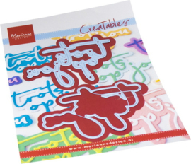 Creatables stencil Trots op jou LR0811