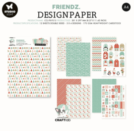 Friendz Paper Assortment Set Ho Ho Ho Down Creative Craftlab CCL-FR-PS15