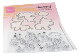 Clear stamp Eline's animals - Unicorns EC0180