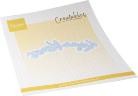 Creatables stencil Fijne Kerst gebogen LR0874