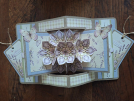 Alle 6 LAVENDEL/HEIDE Fairybells (4e serie) combi knipvellen voor pop-up en decoupage 1x