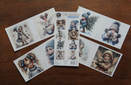 FairyBells 3D-setje nr. 12: Kerst - winter blauw