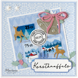 Craftables stencil Stamp layout - square  CR1738
